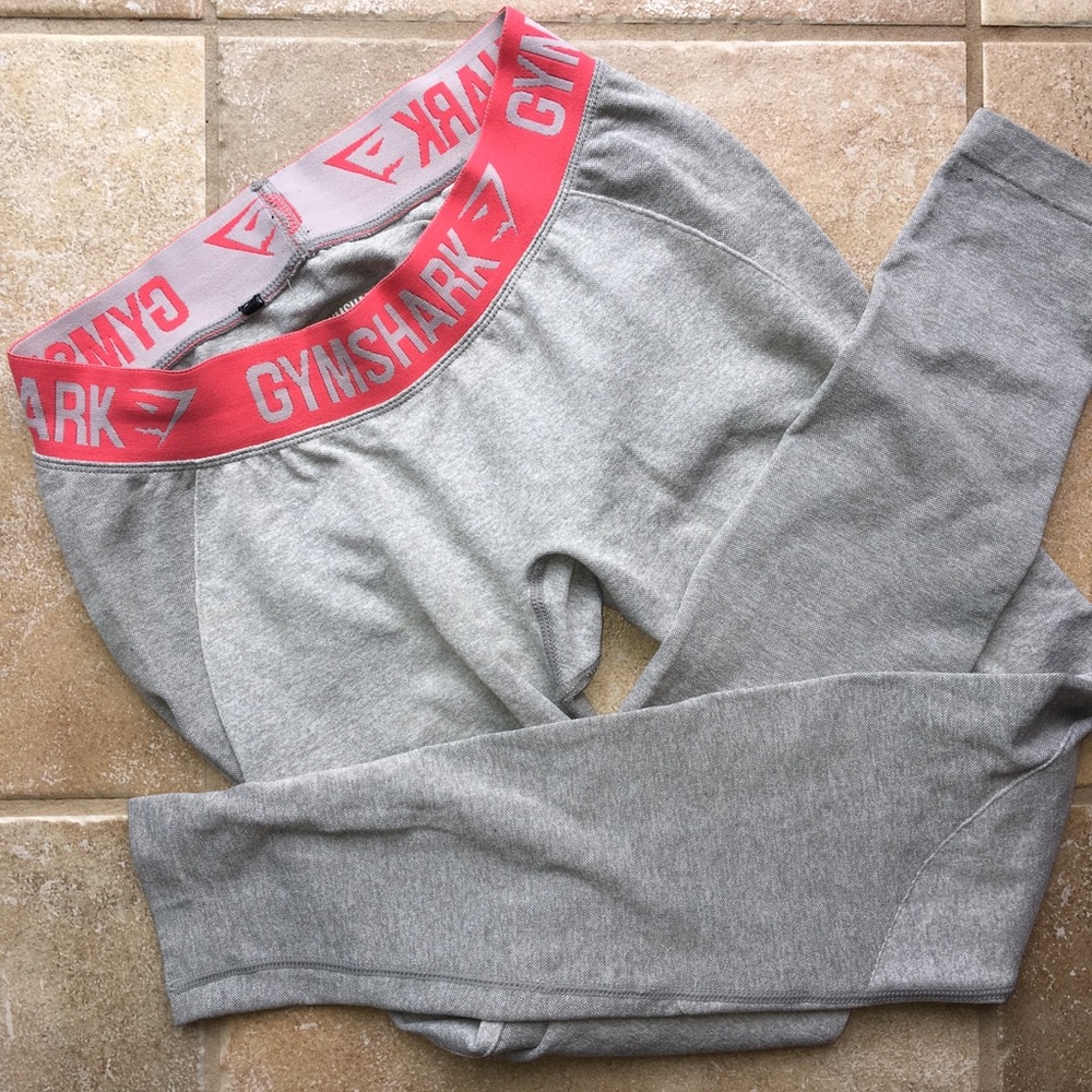 Gymshark flex tights pink and gray